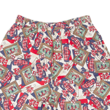 PENDLETON Golf Womens Casual Shorts Red Crazy Pattern XS W26