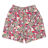 PENDLETON Golf Womens Casual Shorts Red Crazy Pattern XS W26