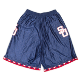 SPORTS BELLE SU Mens Sports Shorts Blue L W25