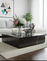 ANYHOUZ Large Hypnotic Opt Art Graffiti Elephant Sculpture Figurine – Realistic Statue Ornament for Modern Home Decor