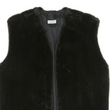 CITYLIFE Womens Black Outdoor Sleeveless Jacket XL Polyester Blend Woven Button