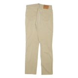 LEVI'S Mens Slim Beige Cotton Blend Zip Trousers W30 L30 Casual Classic Fit
