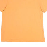 LAUREN RALPH LAUREN Womens Orange Short Sleeve Plain Polo Shirt L Cotton Casual