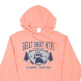 JERZEES Womens Peach Great Smoky Mountains Pullover Hoodie S Cotton Blend