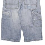 D FLAG Mens Denim Blue Casual Shorts XL W32 Cotton Blend Relaxed Fit