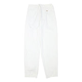 CATARINA Womens Cotton Blend White Relaxed Straight Trousers W28 L29 Stylish