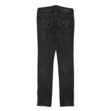 LEVI'S Womens Slim Black Denim Slim Fit Stretch W30 L32 Classic Jeans