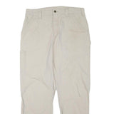 CARHARTT Mens Cotton Blend Beige Regular Straight Trousers W36 L30 Workwear