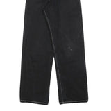 UZZY Womens Jeans Black Relaxed Straight Denim W28 L30 Casual Comfortable Zip