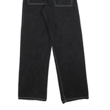 UZZY Womens Jeans Black Relaxed Straight Denim W28 L30 Casual Comfortable Zip