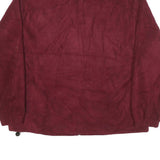 LANDWAY Mens Maroon Jacket L Polyester Blend Plain Zip Outdoor Casual
