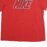 NIKE Mens Red Graphic T-Shirt XL Short Sleeve Crew Neck Cotton Logo