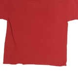 PRO EDGE Mens Red Crimson & White Hoosiers For Life Graphic T-Shirt L Crew Neck