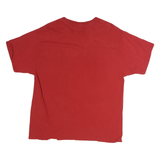 PRO EDGE Mens Red Crimson & White Hoosiers For Life Graphic T-Shirt L Crew Neck