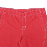 NIKE Mens Shorts Red M W36 Sports Casual Polyester Comfort Zip Pockets