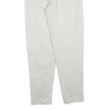 TRUSSARDI Womens Cotton Blend White Regular Straight Trousers W28 L30 Stylish