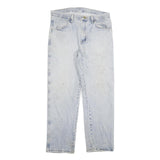 DICKIES Mens Jeans Blue Regular Straight Denim Light W33 L30 Classic Zip Cotton