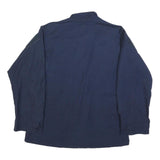 PRAK INDUSTRIES Mens Navy Blue Military Style Jacket L Synthetic Button Plain