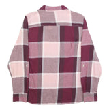 TOMMY HILFIGER Womens Pink & Burgundy Check Shirt M Cotton Long Sleeve Casual