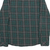 WIND RIVER Mens Green & Black Check Shirt L Cotton Long Sleeve Casual