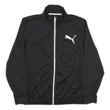 PUMA Mens Black Zip Jacket M Polyester Sport Casual Lightweight Track Top