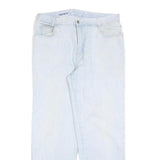 TORERO Womens Regular Fit Light Blue Denim Jeans W34 L30 Cotton Blend Zip