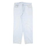 TORERO Womens Regular Fit Light Blue Denim Jeans W34 L30 Cotton Blend Zip