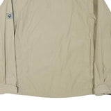 JACK WOLFSKIN Womens Beige & Brown Outdoor Jacket L Polyester Blend Zip Casual