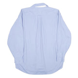 TOMMY HILFIGER Mens Blue Classic Cotton Shirt L Formal Button Long Sleeve