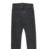 LEVI'S 510 BIG E Mens Jeans Black Slim Skinny Denim Dark W27 L30 Zip