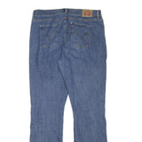 LEVI'S Womens Regular Blue Denim Straight Jeans W33 L33 Zip Cotton Blend