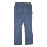 LEVI'S Womens Regular Blue Denim Straight Jeans W33 L33 Zip Cotton Blend