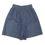 Womens Blue Cotton Blend Casual Shorts S W27 Lightweight Summer Wear