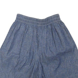 Womens Blue Cotton Blend Casual Shorts S W27 Lightweight Summer Wear