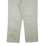 WRANGLER Mens Regular Beige Cotton Blend Zip Trousers W35 L27 Classic Straight