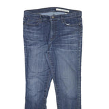 DKNY Womens Slim Blue Denim Jeans W32 L26 Cotton Blend Zip Pockets Casual Wear