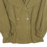 BOGNER Womens Green Button Jacket M Wool Blend Classic Long Sleeve Stylish
