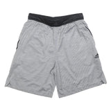 ADIDAS Mens Grey Casual Polyester Sports Shorts M W28 Lightweight Activewear