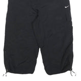 NIKE Womens Black Sports Cargo Shorts L W30 Lightweight Casual Polyester Blend