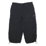 NIKE Womens Black Sports Cargo Shorts L W30 Lightweight Casual Polyester Blend