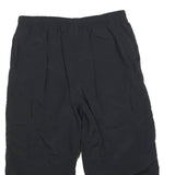 NIKE Womens Black Sports Cargo Shorts L W30 Lightweight Casual Polyester Blend