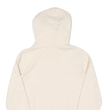 CHAMPION Womens Cream Hoodie L Cotton Pullover Drawstring