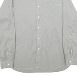 RALPH LAUREN Mens Grey & White Check Shirt L Cotton Casual Classic