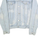 LEVI'S Mens Blue Denim Jacket M Cotton Button Plain Classic Fit Casual