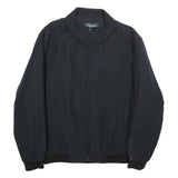 KINGFIELD Mens Black Classic Jacket XL Polyester Blend Zip Plain Casual