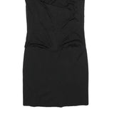 GUCCI Womens Black Day Cotton Blend Sleeveless Midi Dress M Elegant Fit
