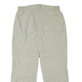 MERU Womens Polyester Blend Beige Relaxed Straight Trousers W34 L30 Outdoor