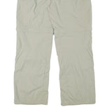 MERU Womens Polyester Blend Beige Relaxed Straight Trousers W34 L30 Outdoor