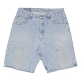WRANGLER Mens Denim Light Blue Casual Shorts L W34 Classic Fit Cotton Blend