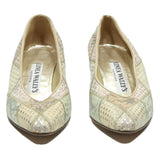 LINEA WALLY'S Womens Low Heel Leather Patchwork Kitten Courts UK 1.5 Classic